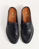 Noak NOAK made in Portugal mule loafers with gold-tone snaffle and ruching in black leather - 2