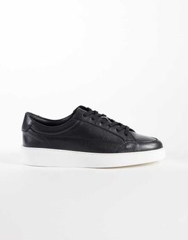 Noak NOAK made In Portugal paneled lace up sneakers in black leather