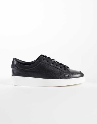 Noak NOAK made In Portugal paneled lace up sneakers in black leather