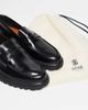 Noak Noak made in Portugal penny loafers in black leather - 3