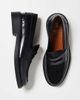 Noak Noak made in Portugal penny loafers in black leather with cow hair vamp - 4