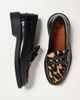 Noak Noak made in Portugal penny loafers in black leather with cow hair vamp in leopard print - 1