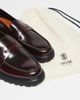 Noak Noak made in Portugal penny loafers in burgundy leather-Red - 3