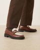 Noak NOAK made in Portugal penny loafers in tan and cream leather-Brown - 1
