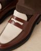 Noak NOAK made in Portugal penny loafers in tan and cream leather-Brown - 2