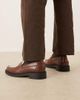 Noak NOAK made in Portugal penny loafers in tan and cream leather-Brown - 3