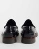 Noak NOAK made in Portugal penny loafers with branded metal hardware in black leather - 3
