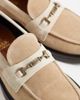 Noak NOAK made In Portugal penny loafers with branded snaffle in stone suede-Neutral - 3