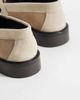 Noak NOAK made In Portugal penny loafers with branded snaffle in stone suede-Neutral - 4