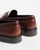 Noak NOAK made In Portugal penny loafers with coin detail in brown and cream leather - 4