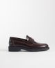 Noak NOAK Made In Portugal penny loafers with coin detail in brown polido leather - 2