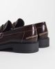 Noak NOAK Made In Portugal penny loafers with coin detail in brown polido leather - 4