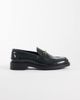 Noak NOAK made In Portugal penny loafers with gold snaffle in bottle green leather - 1