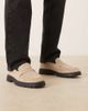 Noak NOAK made in Portugal tassel loafers in stone suede-Neutral - 1