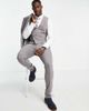 Noak Noak 'Tower Hill' skinny suit vest in gray worsted wool blend with stretch - 3