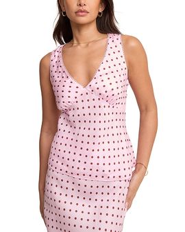 Nobody's Child Nobody's Child Alara Dot Print V Neck Top
