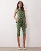 Nobody's Child Nobody's Child capri pants in polka dot green - part of a set - 1