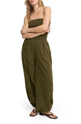 Nobody's Child Nobody's Child Carly Strapless Cotton Jumpsuit