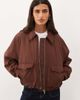 Nobody's Child Nobody's Child collared zip up bomber jacket in brown - 3