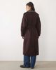 Nobody's Child Nobody's Child cotton belted trench coat contrast check lining in chocolate-Brown - 4