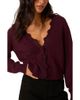 Nobody's Child Nobody's Child Crochet Trim Cardigan - 1