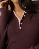 Nobody's Child Nobody's Child Double Layer Henley Sweater - 3