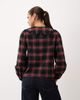 Nobody's Child Nobody's Child Emmie cotton oversized frill trim collar button front blouse in red check-Multi - 4