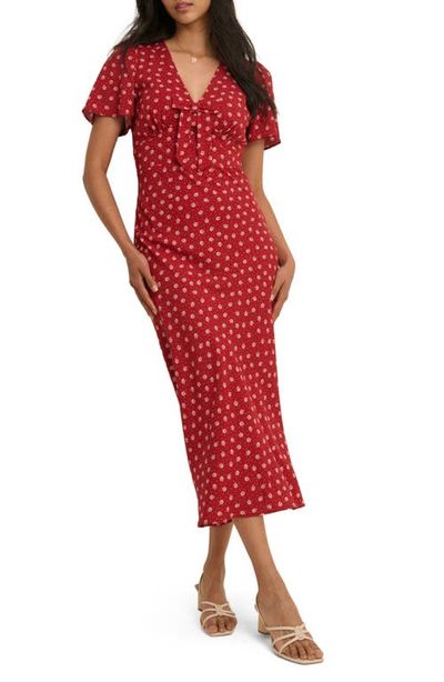 Nobody's Child Nobody's Child Faith Flutter Sleeve Midi Dress