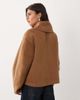 Nobody's Child Nobody's Child felt tie scarf detail drop shoulder coat in camel-Neutral - 2