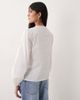 Nobody's Child Nobody's Child Isla poplin blouse with embroidered collar in white - 4