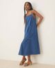 Nobody's Child Nobody's Child Jazmine trapeze denim midi dress in mid blue - 1
