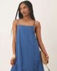 Nobody's Child Nobody's Child Jazmine trapeze denim midi dress in mid blue - 4