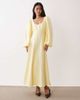 Nobody's Child Nobody's Child Keya occasion bow detail open back midi dress in yellow - 2