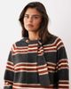Nobody's Child Nobody's Child knit round neck sweater with scarf detail in multi striped print - 3
