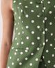 Nobody's Child Nobody's Child Longline button down vest in polkadot green - part of a set - 3