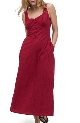 Nobody's Child Nobody's Child Melody Sweetheart Neck Midi Dress