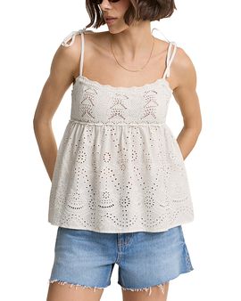 Nobody's Child Nobody's Child Mixed Media Camisole Top