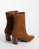 Nobody's Child Nobody's Child Ottilie real suede mid ankle boots in chestnut-Brown - 3