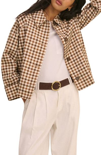 Nobody's Child Nobody's Child Oyanti Cotton Gingham Swing Jacket
