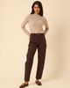 Nobody's Child Nobody's Child Putney high rise barrel leg jeans in brown - 1