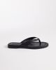 Nobody's Child Nobody's Child real leather flat flip flops in black - 2