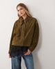 Nobody's Child Nobody's Child real suede bomber jacket in khaki-Green - 1