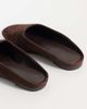 Nobody's Child Nobody's Child real suede square toe open back ballerina shoes in chocolate-Brown - 4