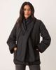 Nobody's Child Nobody's Child scarf detail quilted jacket in black - 1