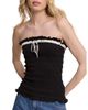 Nobody's Child Nobody's Child Shirred Bandeau Top - 4
