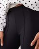 Nobody's Child Nobody's Child split hem ribbed zip up leggings in black - 2