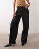 Nobody's Child Nobody's Child Stepney loose fit wide leg jeans in black wash - 1