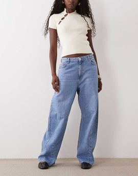 Nobody's Child Nobody's Child stretch horseshoe seam detail jeans in blue