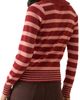 Nobody's Child Nobody's Child Stripe Ruffle Collar Polo Sweater - 3