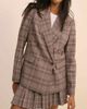 Nobody's Child Nobody's Child tailored double breasted suit blazer in pink check - part of a set - 3